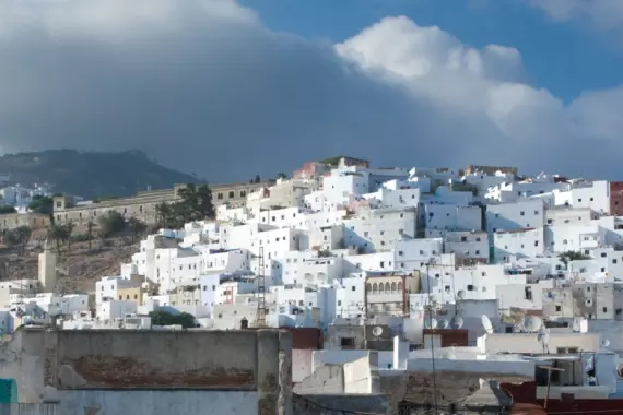 Tanger, Maroc, vue panoramique sur la ville de Tétouan