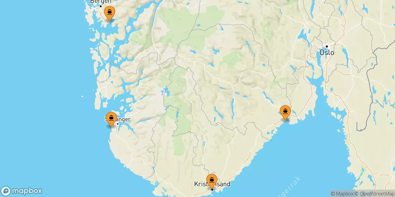 Ferry de la Norvège pour la Norvège