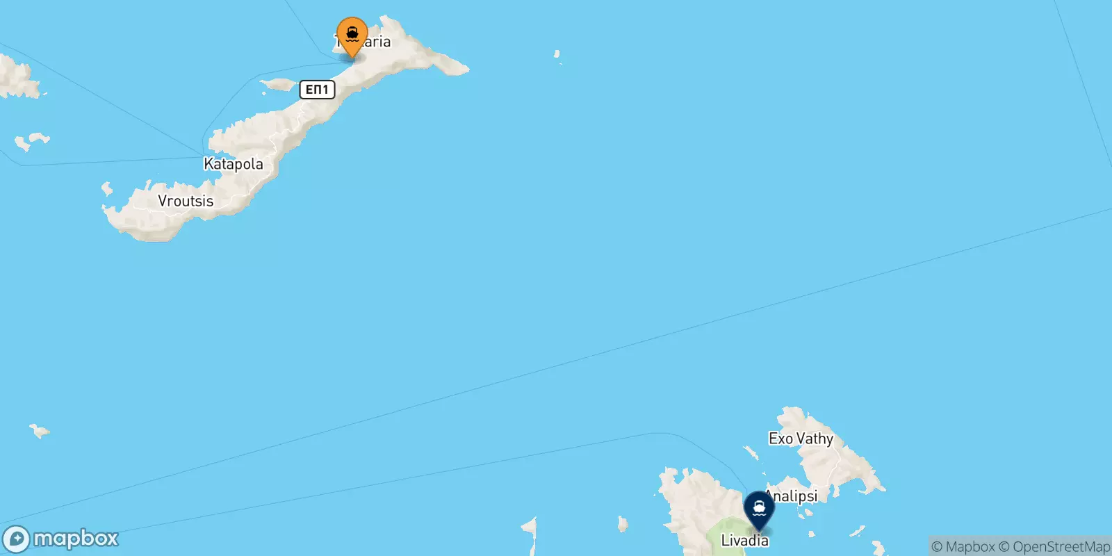 Ferry de Aegiali (Amorgos) pour Îles Du Dodécanèse