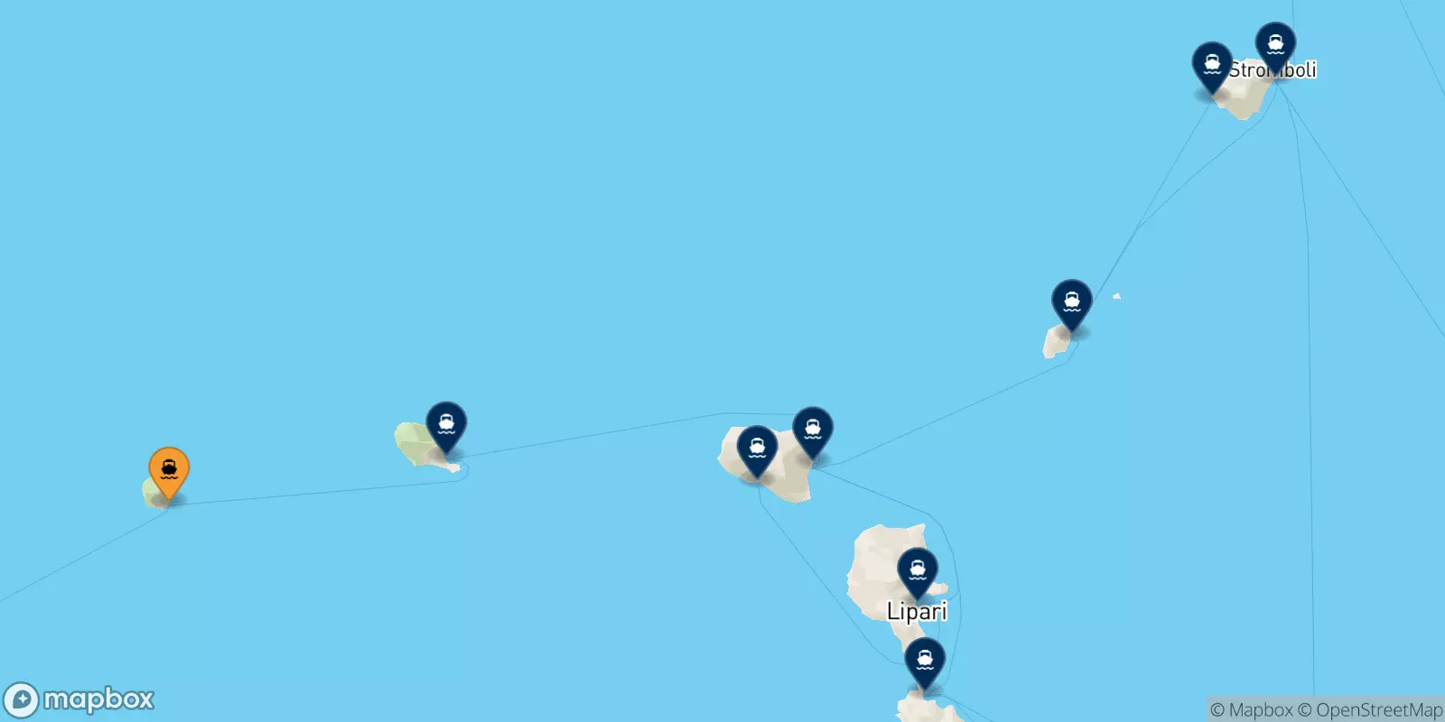 Ferry de Alicudi pour les Îles Éoliennes