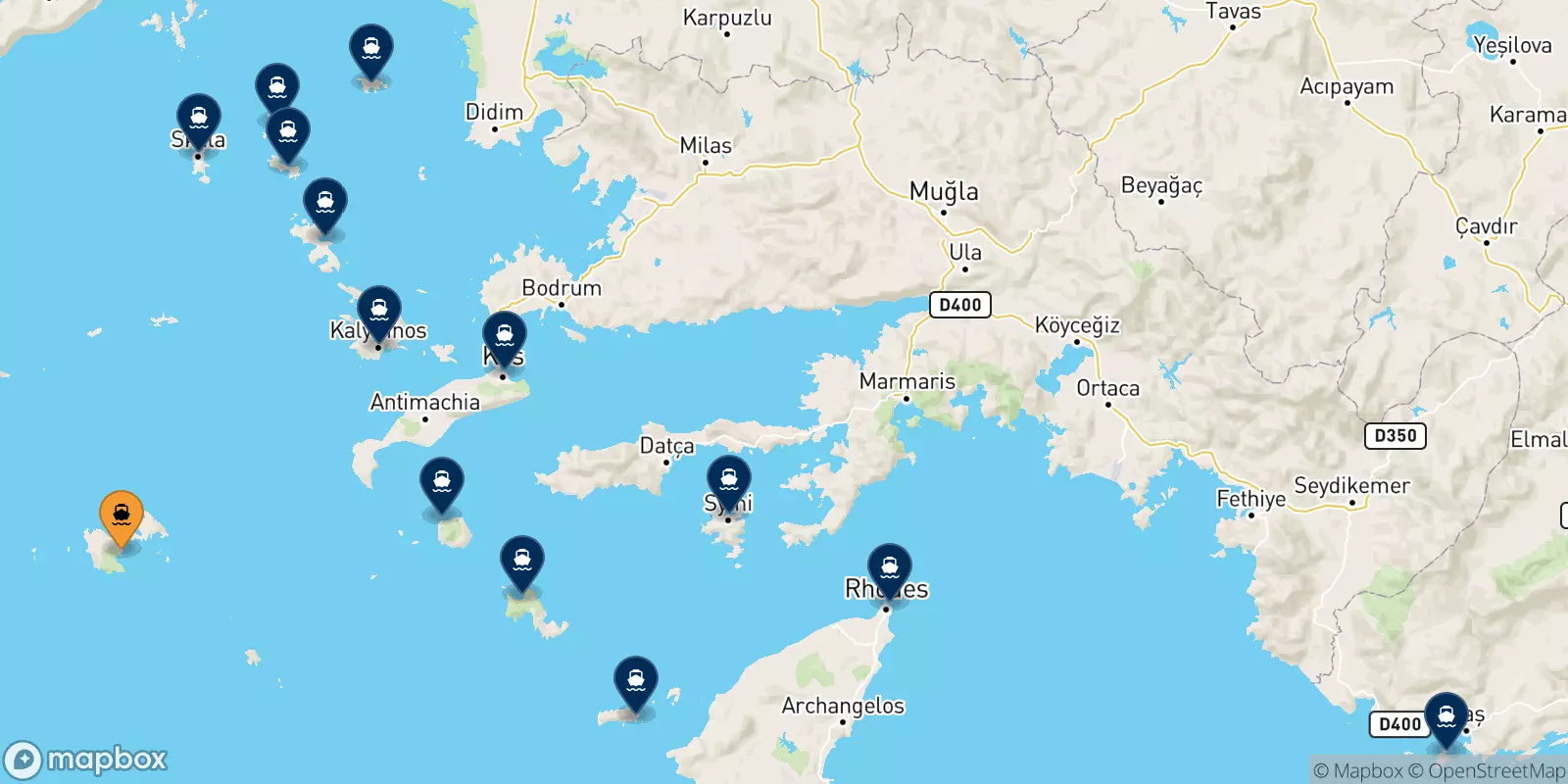 Ferry de Astypalea pour Îles Du Dodécanèse