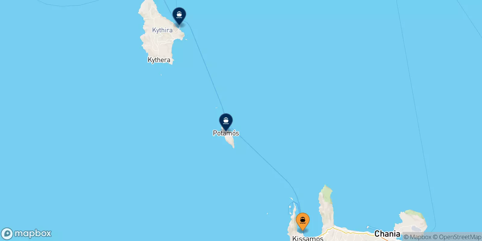 Ferry de la Crète pour Îles Ioniennes