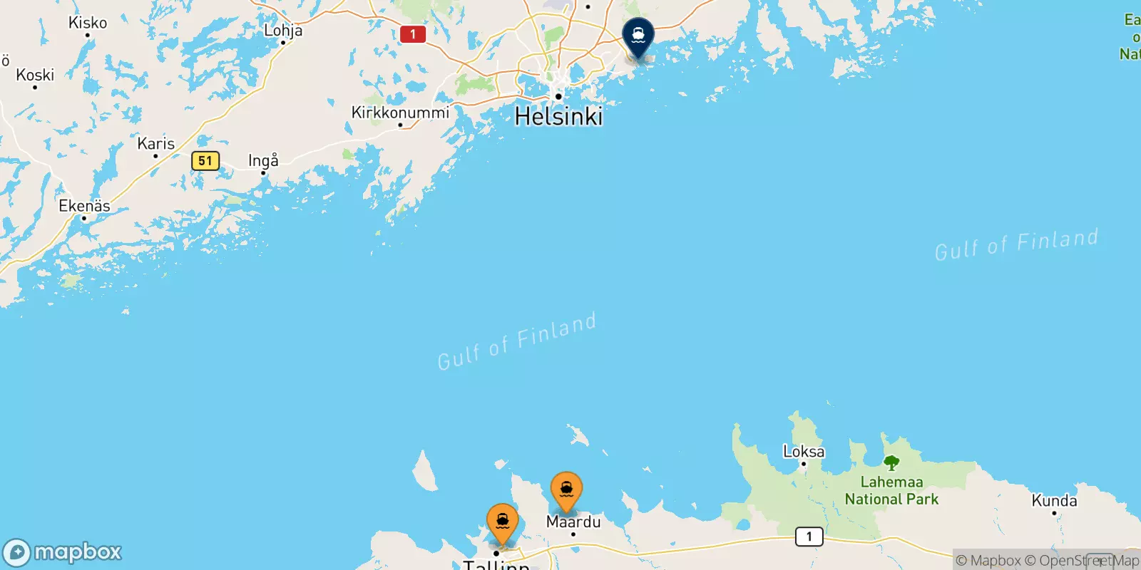 Ferry de l'Estonie pour Vuosaari