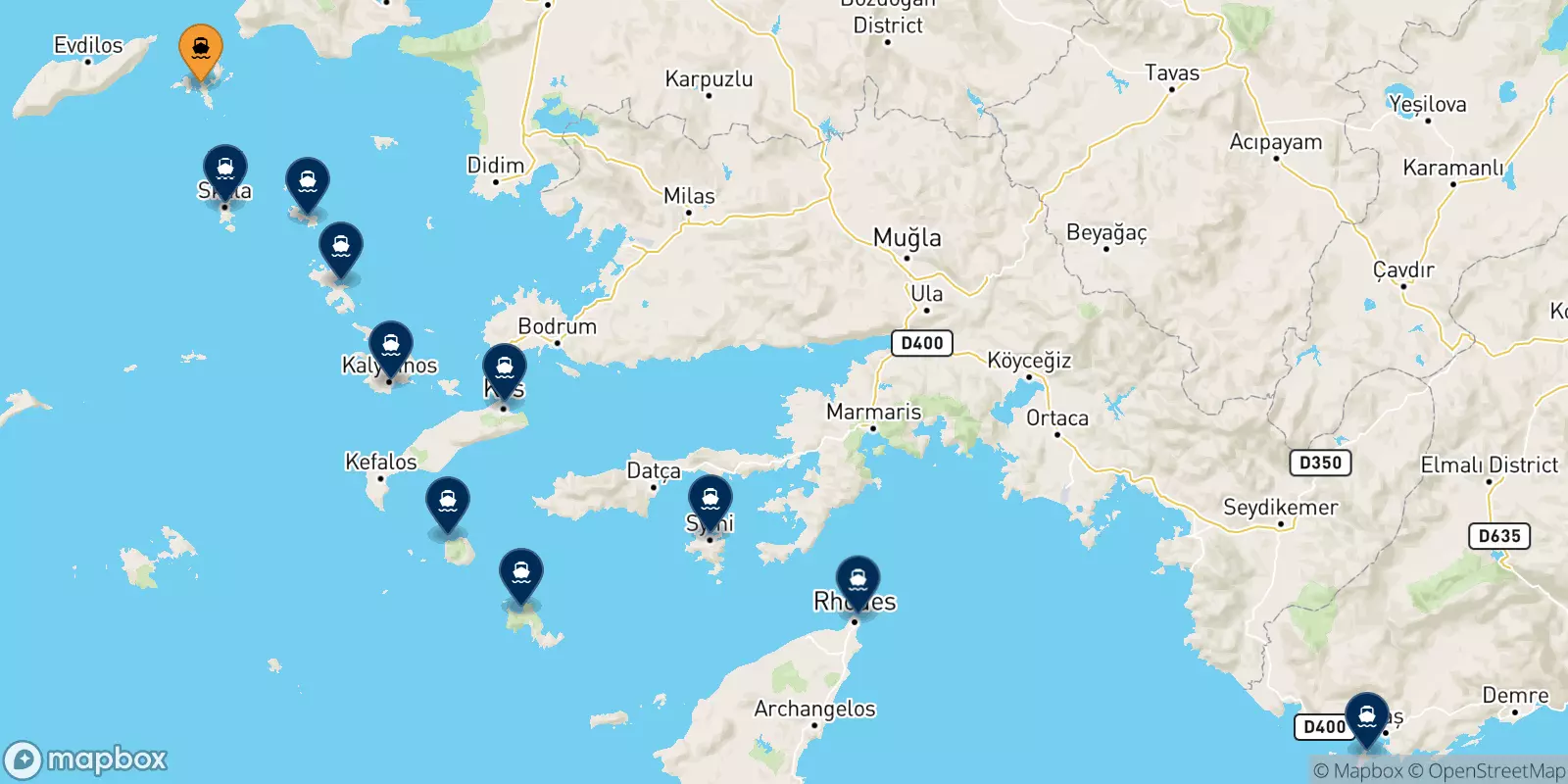 Ferry de Fourni pour Îles Du Dodécanèse