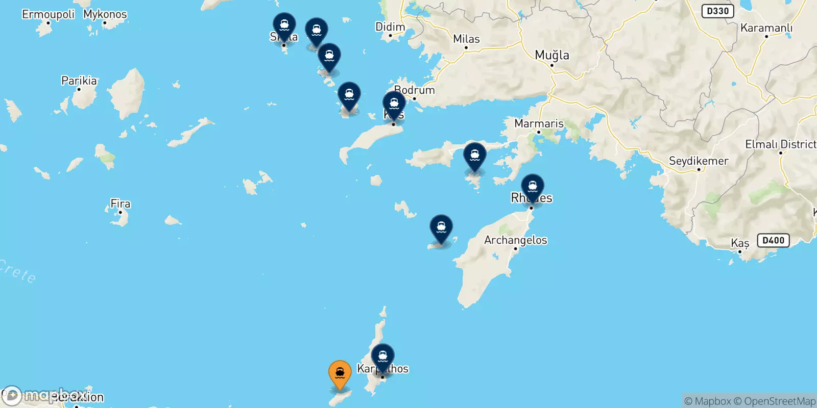 Ferry de Kassos pour Îles Du Dodécanèse