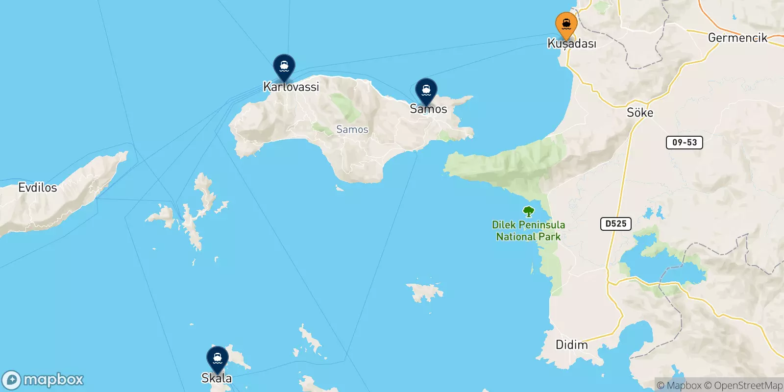 Ferry de Kusadasi pour la Grèce