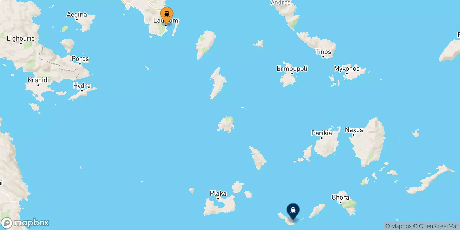 Ferry de Lavrio pour Folegandros