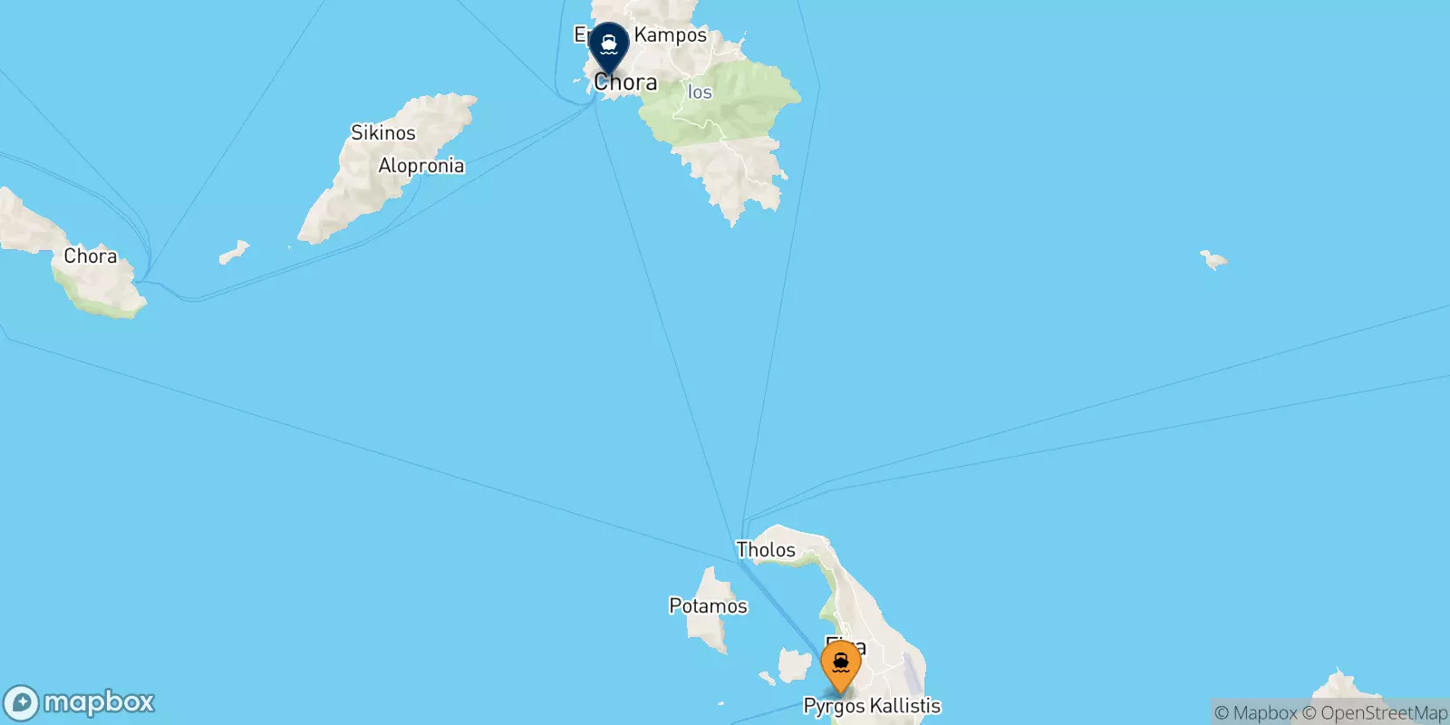 Ferry de Théra (Santorin) pour Ios