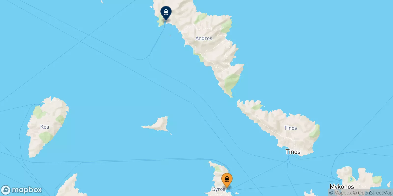 Ferry de Syros pour Andros