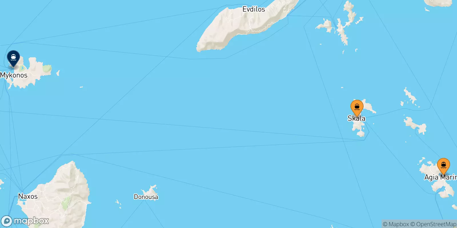 Ferry de Îles Du Dodécanèse pour Mykonos