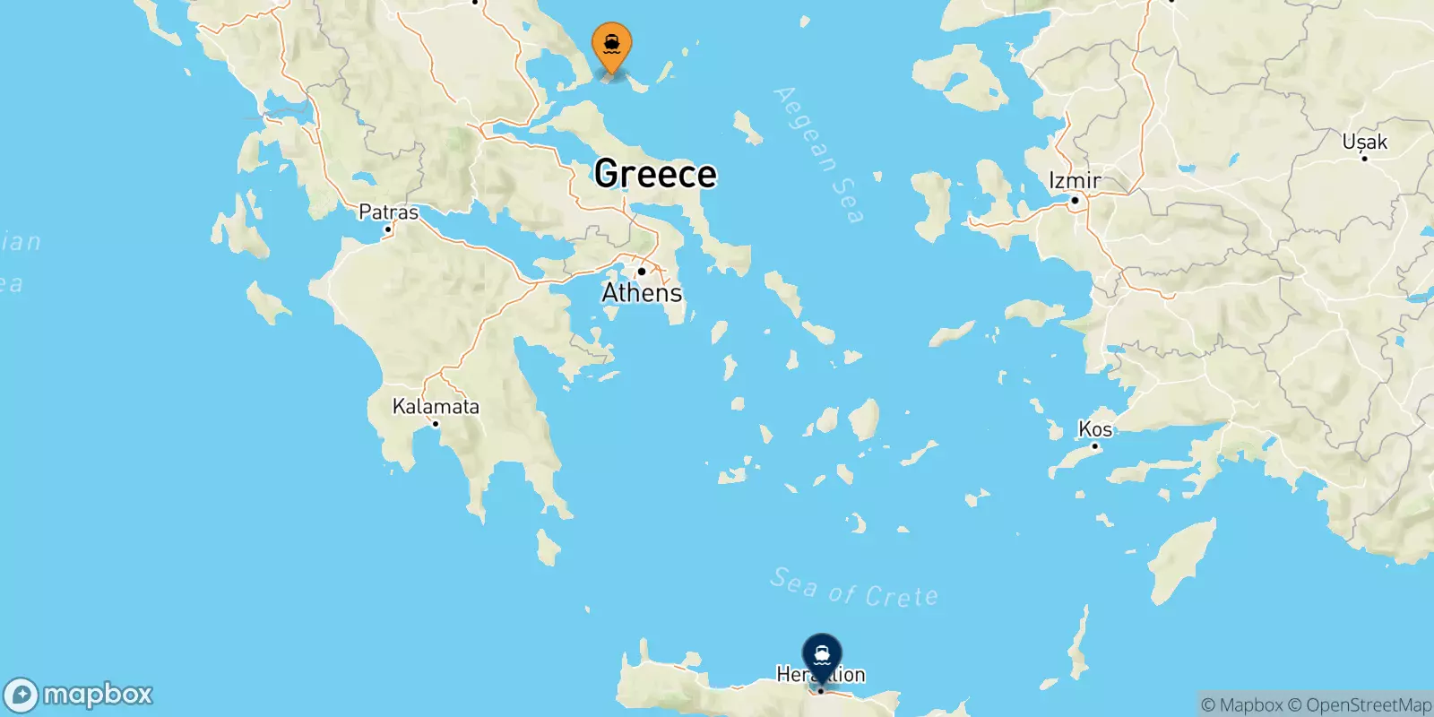 Ferry des Îles Sporades pour Héraklion