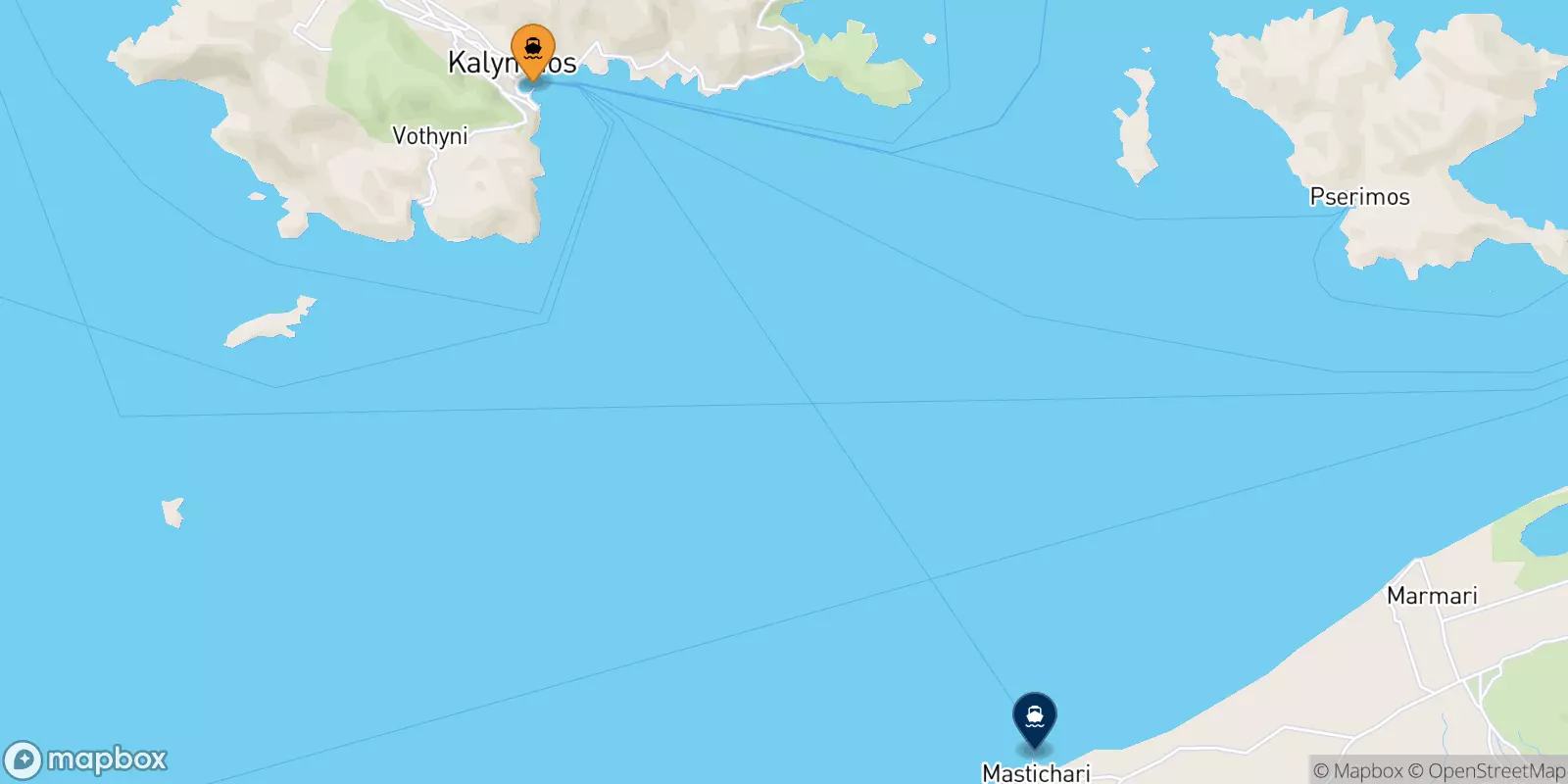 Ferry de la Grèce pour Pserimos