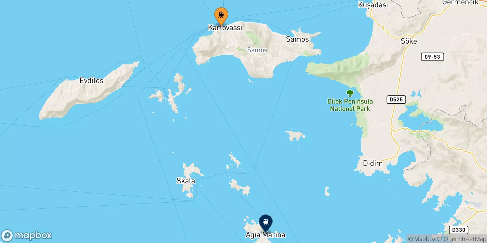 Ferry des Îles Égéennes pour Agia Marina (Leros)