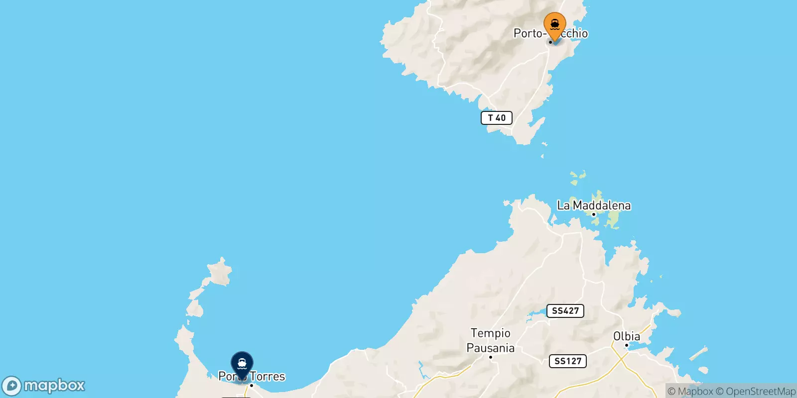 Ferry de Porto Vecchio pour Porto Torres