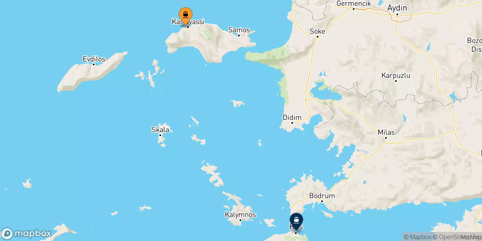 Ferry de Karlovassi (Samos) pour Kos