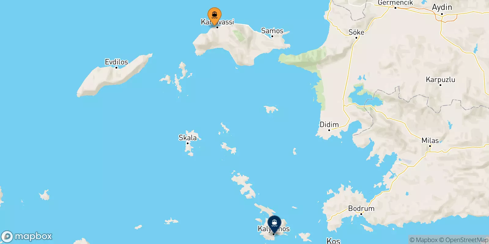 Ferry de Karlovassi (Samos) pour Kalymnos