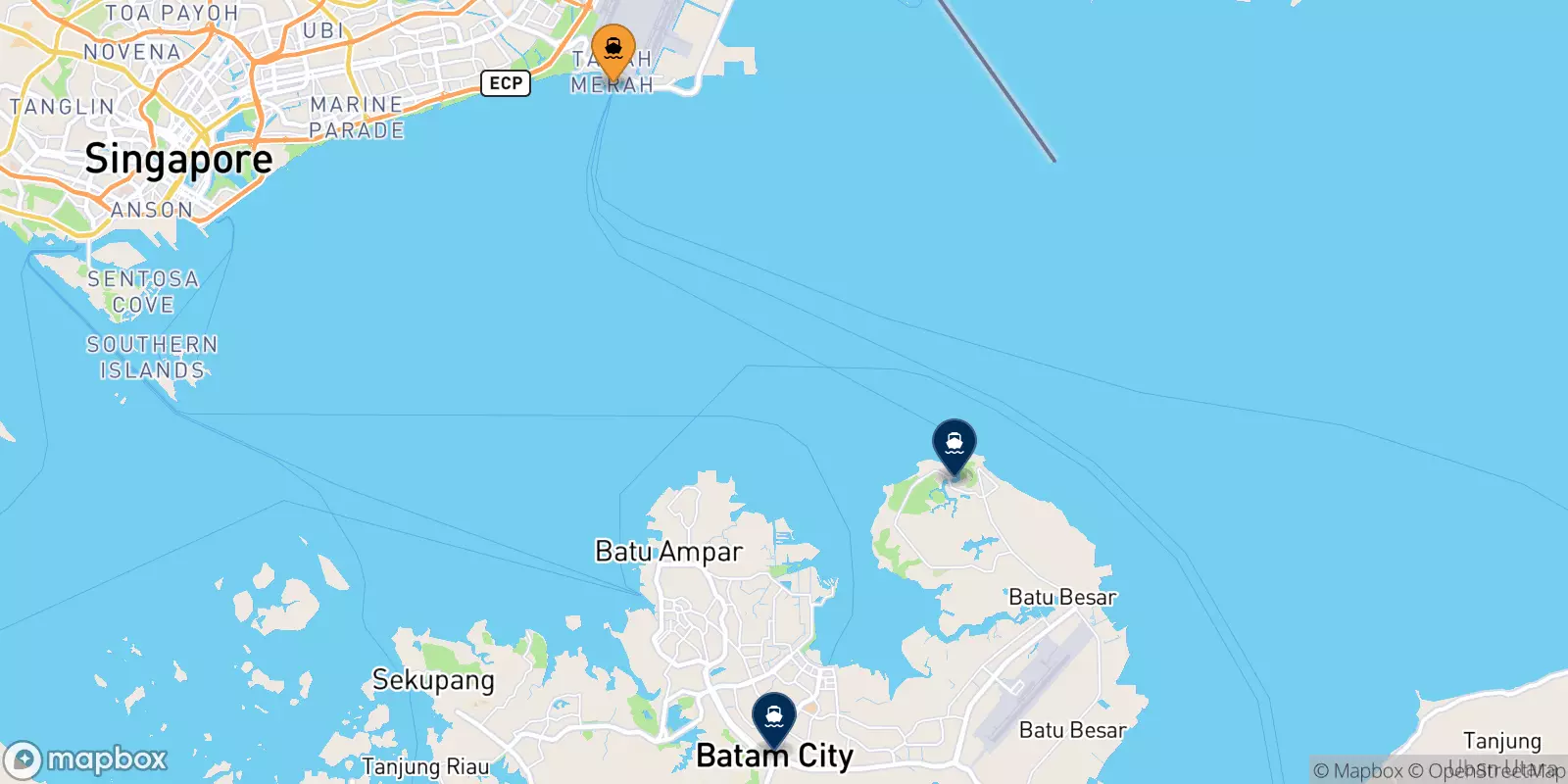 Ferry de Tanah Merah per il Batam