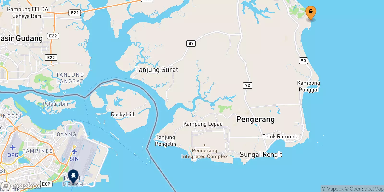 Ferry de Desaru pour Tanah Merah