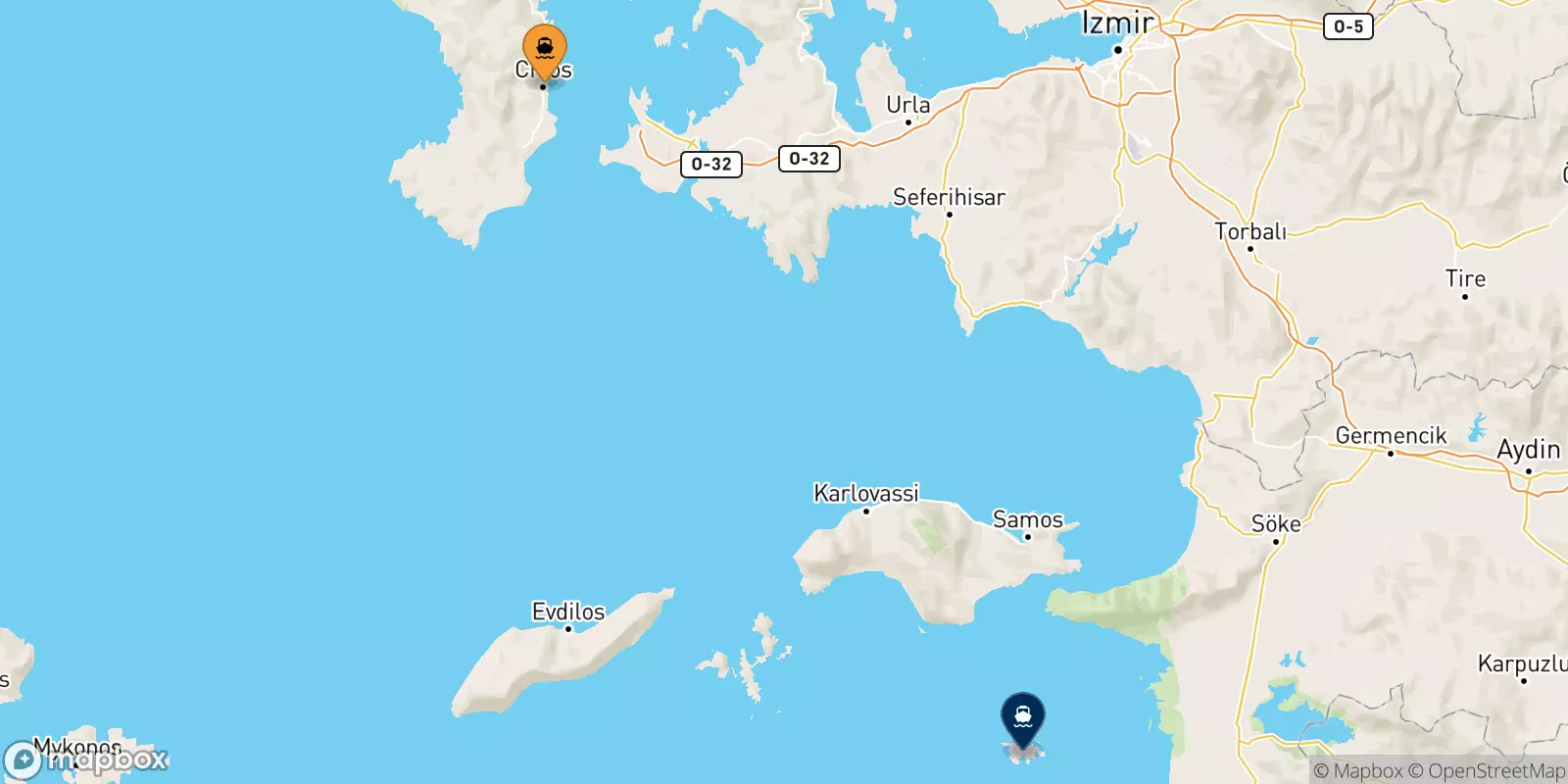 Ferry de Chios pour Agathonissi