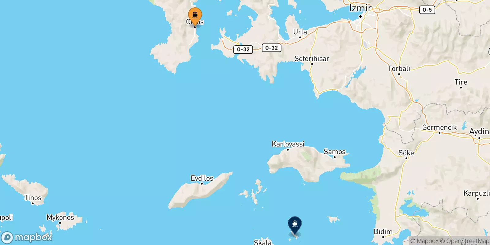 Ferry de Chios pour Arkyi