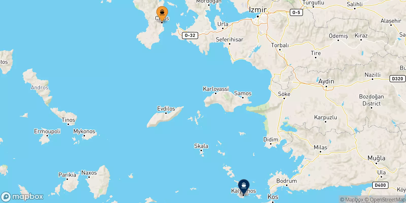 Ferry de Chios pour Kalymnos