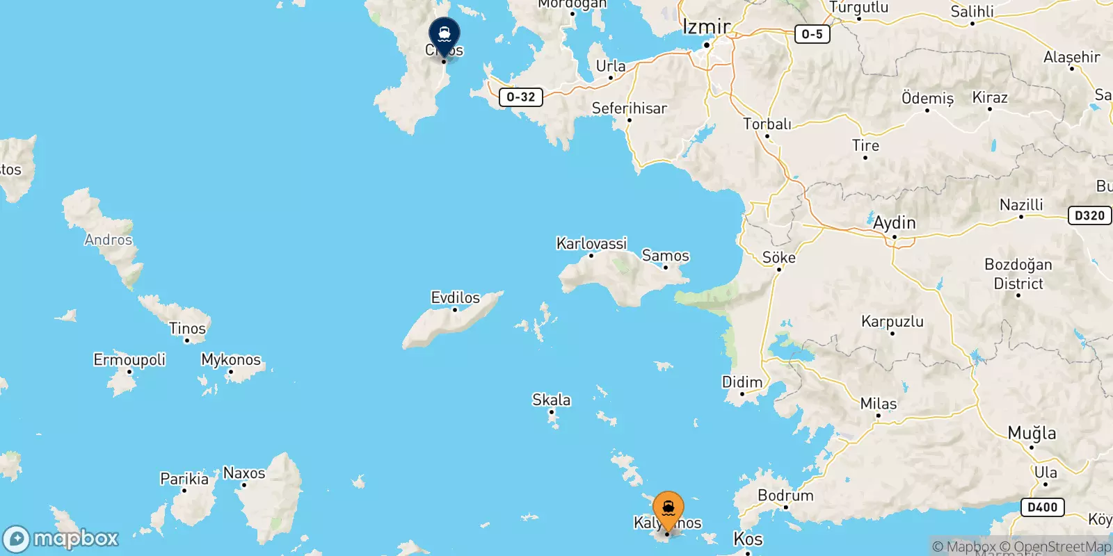 Ferry de Kalymnos pour Chios
