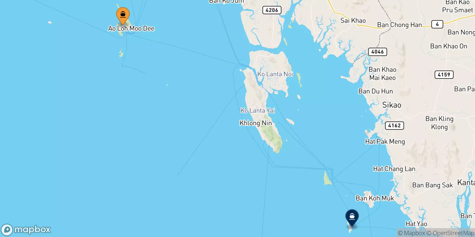 Ferry dal Îles Phi Phi pour Koh Kradan Beach