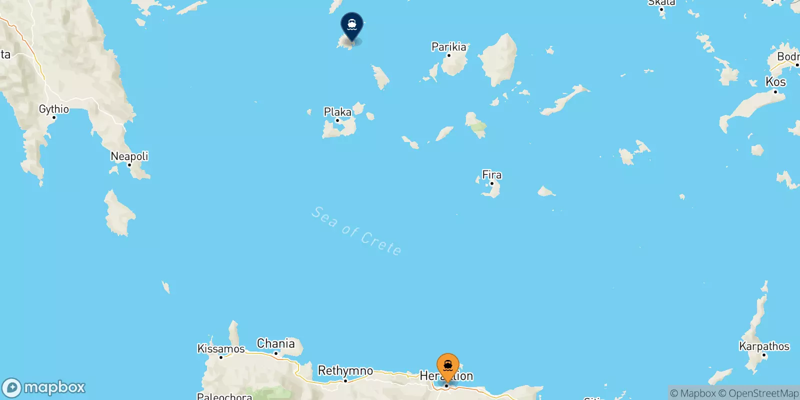 Ferry de Héraklion pour Sérifos