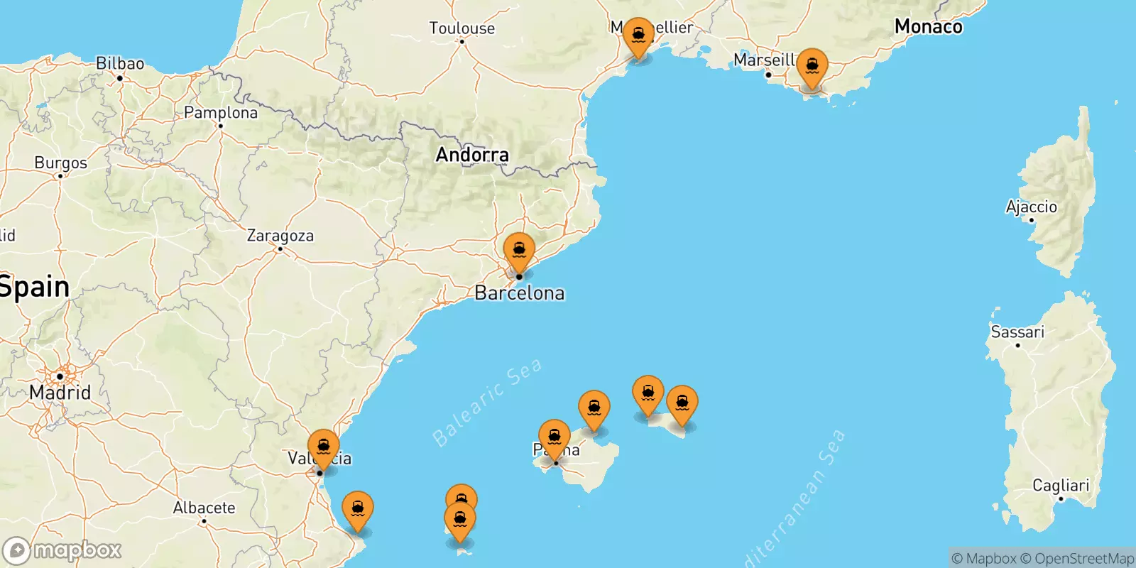 Ferry pour les Îles Baléares