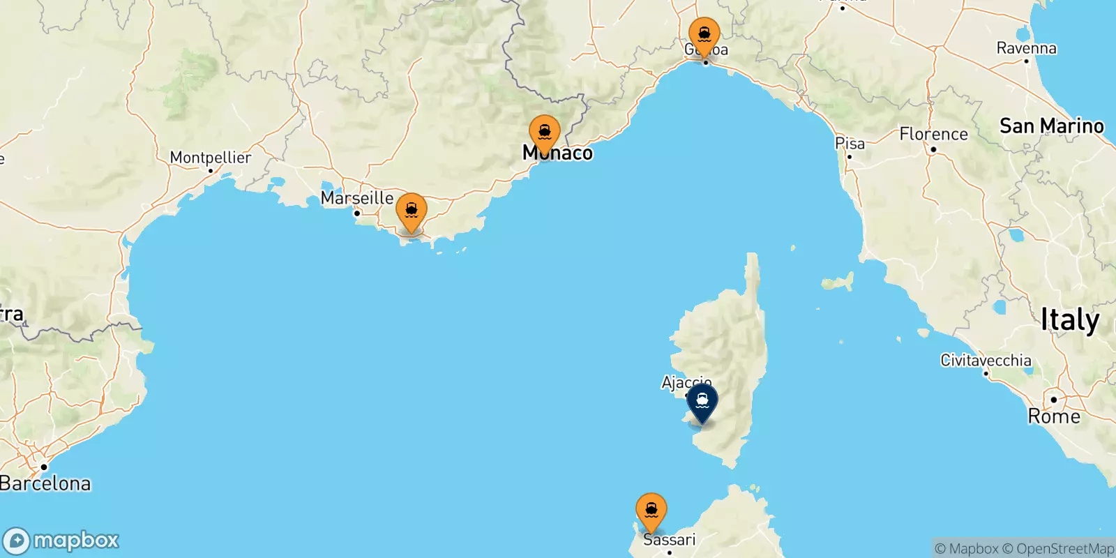 Ferry pour Ajaccio